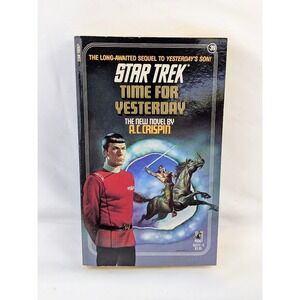 Pocket Books Star Trek Book Time For Yesterday Sci-Fi 1988 Novel